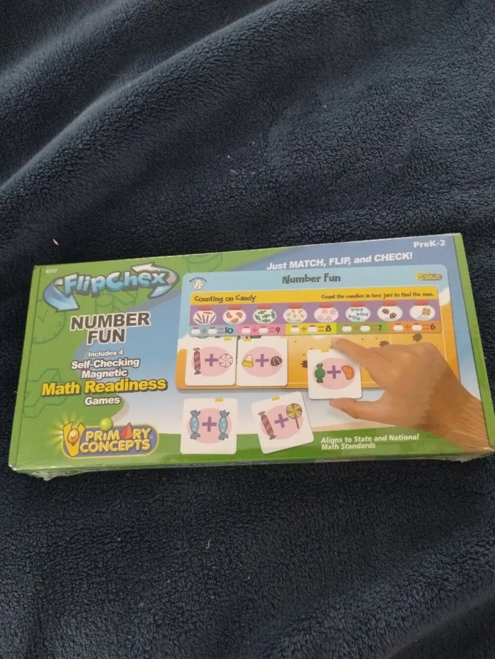 Flip Chex Number Fun ,self checking magnetic Math game